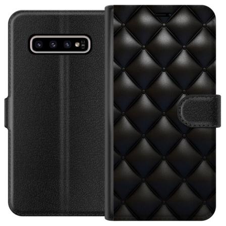 Samsung Galaxy S10+ Tegnebogsetui Læder Sort