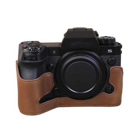 Fujifilm X-H2S læder cover til halv krop - Kaffe