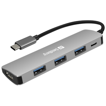 USB-C Dockingstasjon Sandberg