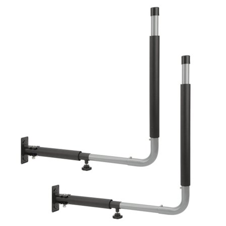 Biltaksboks veggmontert stativ sammenleggbar teleskopisk 50 kg lastekapasitet kajakk oppbevaringskroker henger for kanoer surfebrett