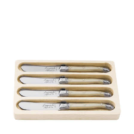 Style de Vie Smörkniv 4 set Laguiole Köksredskap Unisex Flerfärgad 6,5cm, Tjocklek blad 1,2mm