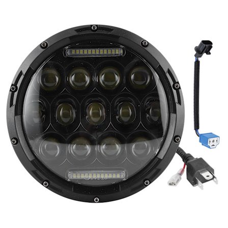 7 tuuman 75 W LED-ajovalo 6500 K Suuri kirkkaus Tehokas ajovalaisin Jeep Wranglerille