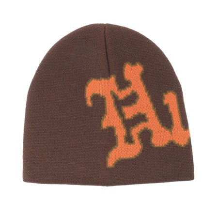 HUF - Marrón traditionalbeanie Beanie - Noble Skull Chocolate Beanie @ Hatstore