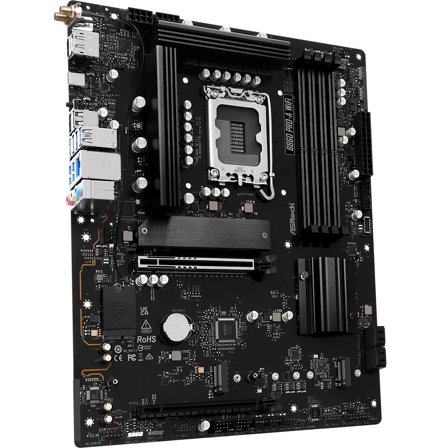 ASRock B860 Pro-A WiFi Hovedkort LGA 1851, ATX, B860, DDR5, 1x PCIe 5.0, 3x M.2