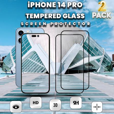 2-pack Iphone 14 Pro - 9h Härdat Glass - Super Kvalitet 3d