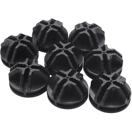 Wire Square Plastic Connectors til Skab og Modulært Opbevaringsstativ, Opbevaring Hylde, Sæt med 8 (Sort)