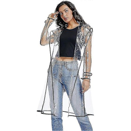 Vanntett regnkappe, lett, pakkbar regnkappe, transparente regnponchoer