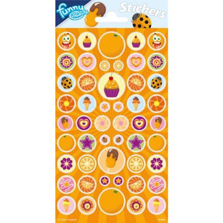 Duftende klistermærker orange 50 stk klistermærker lugter