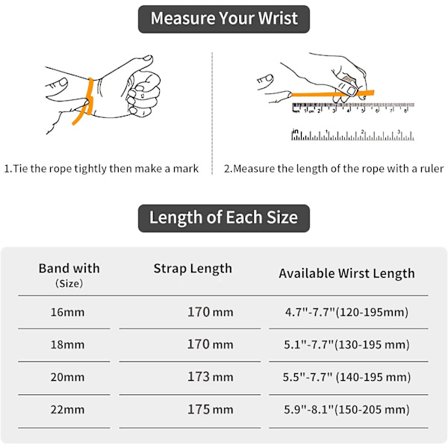 22 mm metallirengas - musta pikalukitusinen vaihtohihna miehille