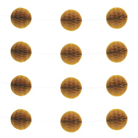 Honeycomb Girlang Guld