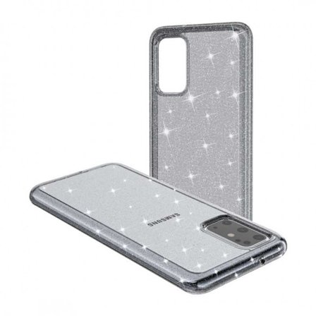 Samsung S20 Iskunvaimennin matkapuhelinkotelo Sparkle Black