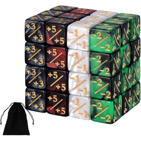 [CA] 48 kpl Akryyliset Nopanlaskurit Token Nopat, Magic The Gathering Nopasarjaan D6 Nopat