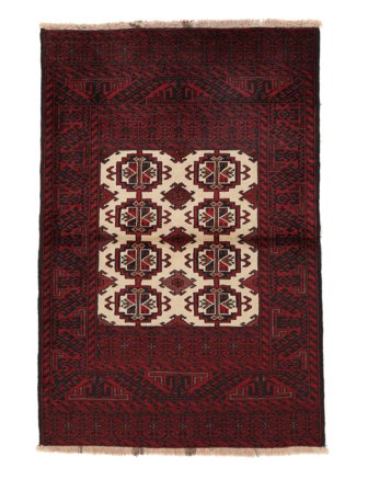 Baluch Rug Oriental Black/Dark Red (Wool, )