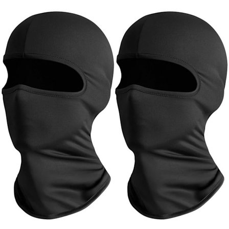 2 stk. ansiktsmasker for menn for ski, snowboard, motorsykkel UV-beskyttelse, solbeskyttelse, pustende