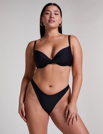 Hunkemöller Luna High Leg R - Black - XS