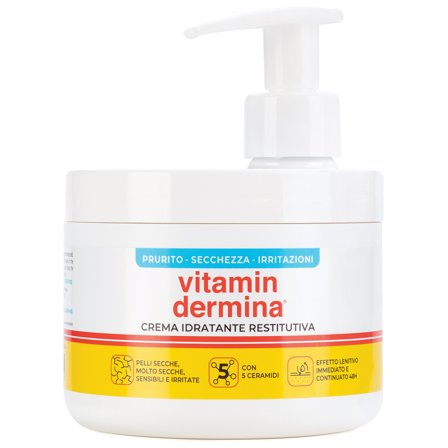 VITAMINDERMINA Crema Idratante Restitutiva 400ml - Crema Corpo