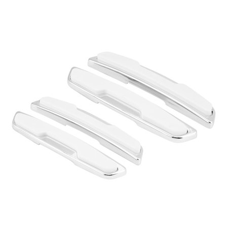 Universelle Dørkantsbeskyttere til Bil Kofanger Beskyttelseslister Anti-Kollision Hvid