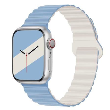 Silikonrem För Apple Watch Ultra 49mm 8 7 45mm 41mm Magnetisk sugarmband för iwatch 6 5 4 3 SE 44mm 40mm 42mm Color 7