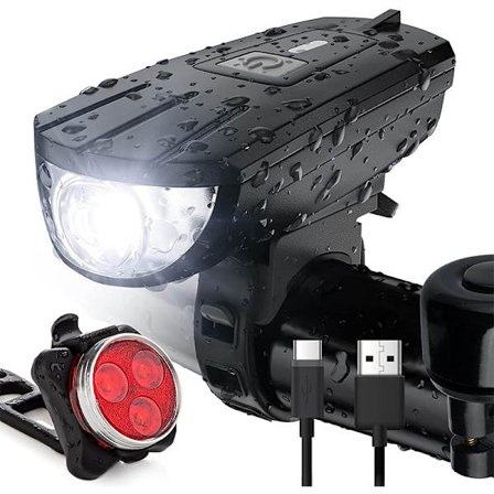 Högintensiva cykellampor fram och bak