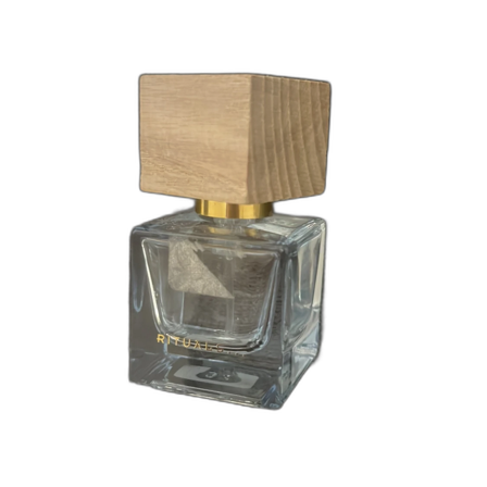 Parfymflaska med trälock