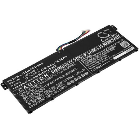 Batteri till Notebook, Bärbar dator för Acer Aspire 3 A315-21, Aspire 3 A315-51 m.fl.