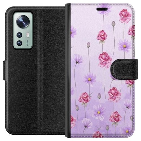 Yhteensopiva Lompakkokotelo Xiaomi 12 Petal Reverie Lilac Mist
