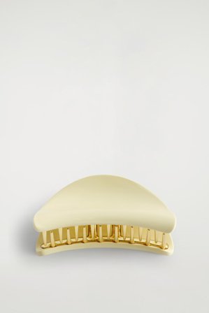 COS Femme Pince À Cheveux Silhouette Demi-Lune in Jaune