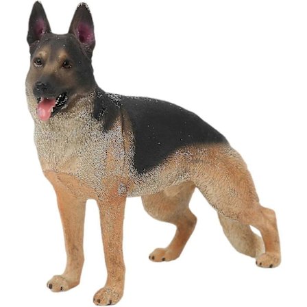 Realistisk Stor Schäfer Plysj - Utstoppet Hundemodell For Hjemmeinnredning Banmo