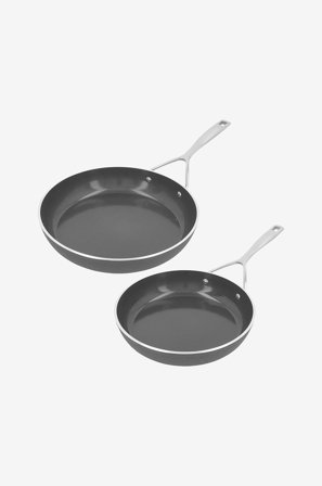 Demeyere - Sæt med stekpannor Alu Pro 5 Ceraforce 24 cm & 28 cm - Sort - Stegepander & grillpander - Fra Homeroom