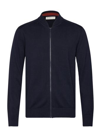 Knitted Bomber Jacket Navy Tom Tailor