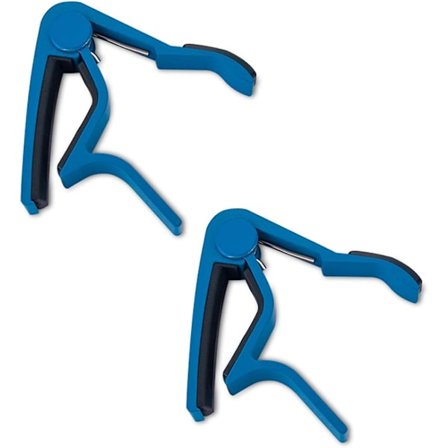 2-Pack Guitar Capo alumiiniseoksesta valmistettu yleiskitara capo akustiselle, klassiselle ja sähkökitaralle, ukulelelle, bassolle, banjolle (sininen)