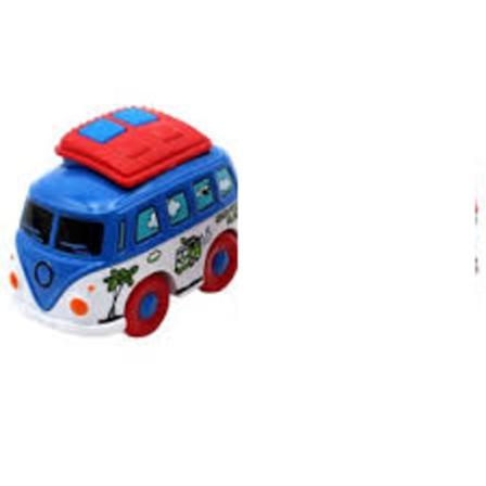 Robetoy Cars Bilar Cartoon Travel Buss Metall 61988 Blå Gar