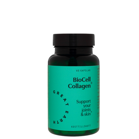 Great Earth BioCell Collagen II+Hyaluronsyra, 60 kapsler