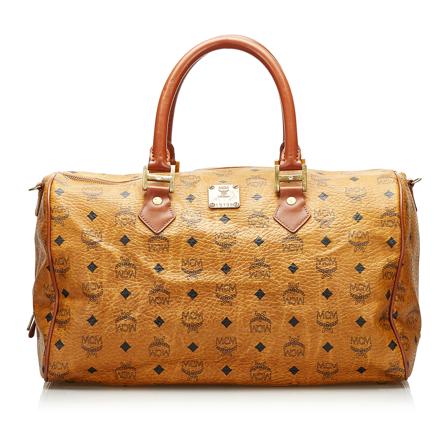 MCM Pre-owned, Pre-owned Bags Bruin, Dames, Maat:ONE Size,voering