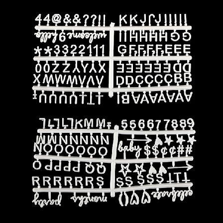 Symbolit Huopa Kirjaintaulu Aakkoset Pp Materiaali Vaihdettaville Kirjaintauluille