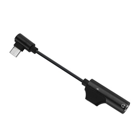 USB C DAC Adapter Høretelefon Adapter SORT