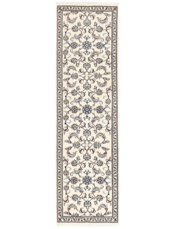 Hand Knotted Nain Rug 81X283 Wool Beige/Brown Small