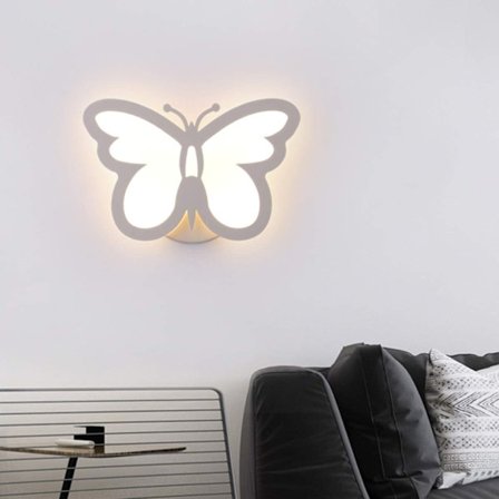 12W Varmhvit LED Butterfly Vegglampe [Energiklasse A+]