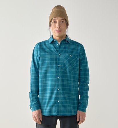 Haglöfs Virke Flannel Shirt Men Mountain Teal/Deep Teal - Herr - XXL