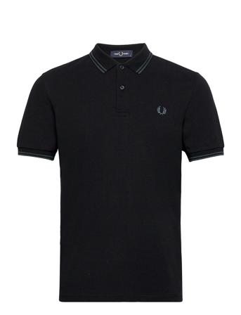 Twin Tipped Fp Shirt Polos Short-sleeved Sort Fred Perry