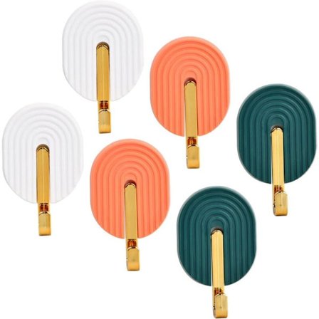 Selvklæbende Vægkroge, Badeværelse Væg Håndklædekroge Køkken Håndklædeholder. Vandtætte Selvklæbende Håndklædeholdere Vægkroge til Køkken, Stue,