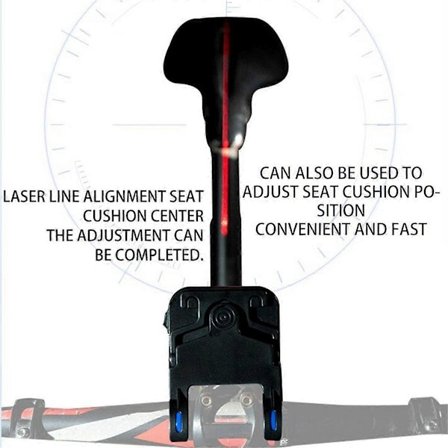 Sykkelstyre Kalibrator Sykkelverktøy Sete Senterjusterer Måleverktøy Justeringsindikator med Ladeport