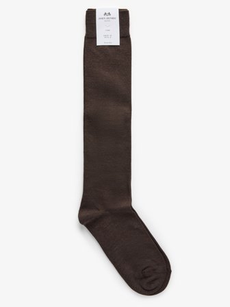 John Henric Men's Dunkelbraune Kniestrümpfe Size 43-46