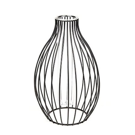 Koristeellinen kotilasi rauta-art kehyksellä kukkamaljakko retro pohjoismaiset tyylit maljakot koti metalli kasviteline sisustus