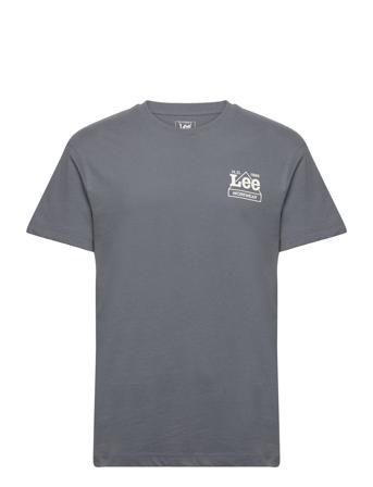 Ww Tee T-shirts Short-sleeved Grå Lee Jeans*Betinget Tilbud