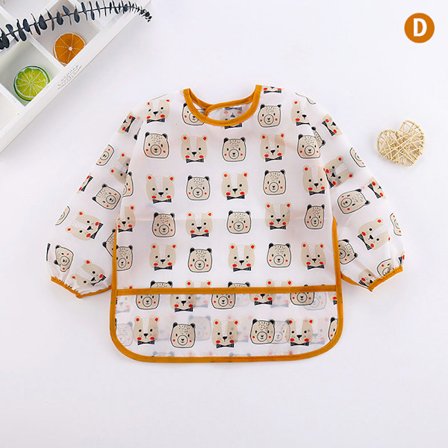 Haklapp för baby Toddler Vattentätt långärmat baby bear