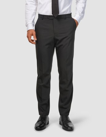 Shaping New Tomorrow - Tech Wool Suit Pants - Black - Regular Fit - Herre - 32/32
