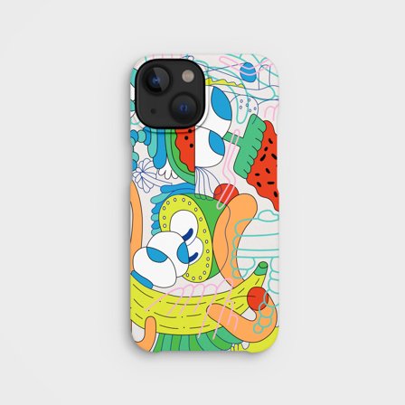 Mike Perry Wassermelonen-Design auf pflanzenbasierter Handyhülle, iPhone 14