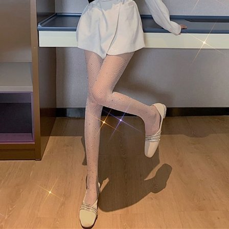 Diamond reisisukat Verkkosukkahousut NUDE