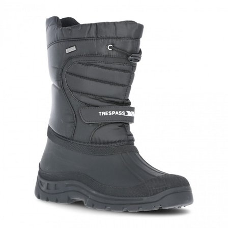 Trespass Unisex Dodo Pull On Vinter Snö Boots 9 UK Svart